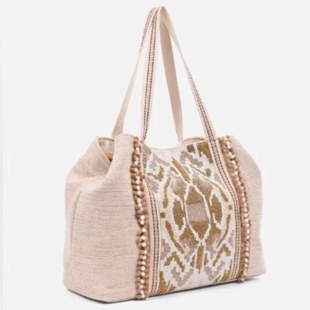 NWT America & Beyond Luxe Love Tote - Hand Beaded Large Tote Excellent gift idea - Picture 2 of 16